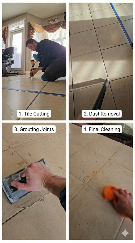 Professional re-grouting service in Calgary